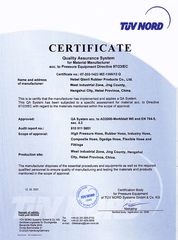 Certificate no.: 07-202-1423 WZ-1366/12 Q