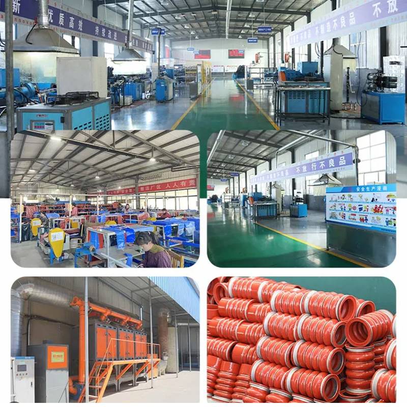 Workers are producing the hoses in our work shop.