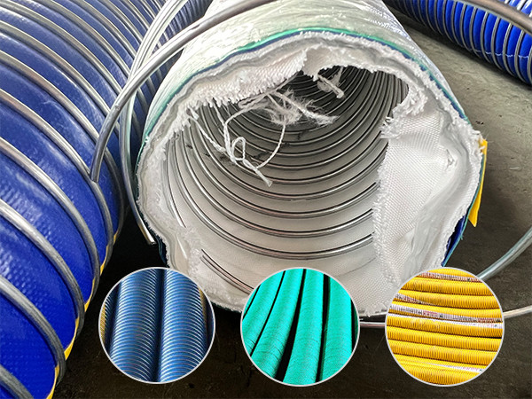 Four styles of composite hoses