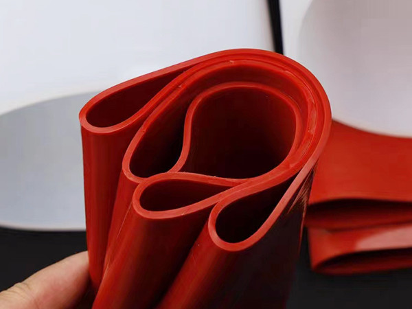 Red silicone sheet material