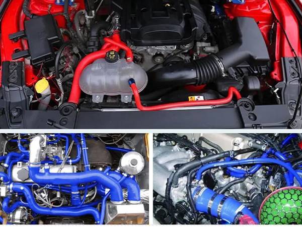 Silicone hose used in cars