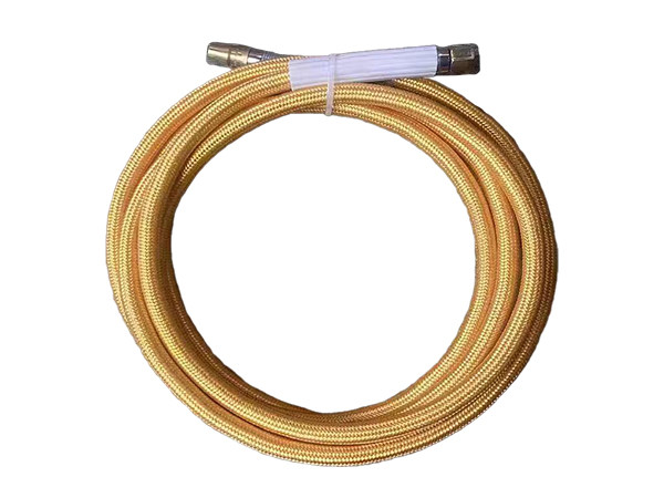 A yellow steam silicone hose