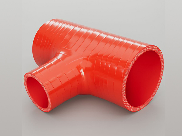 A T-piece silicone hose